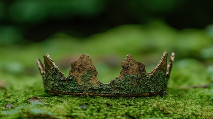 Sticker - Moss-covered crown in the forest