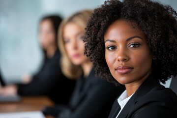 Canvas Print - confident professional woman in business attire