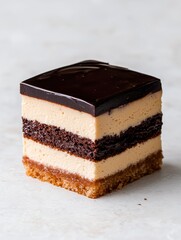 Poster - Delicious layered chocolate and caramel dessert