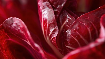 Poster - Red Chicory Leaves