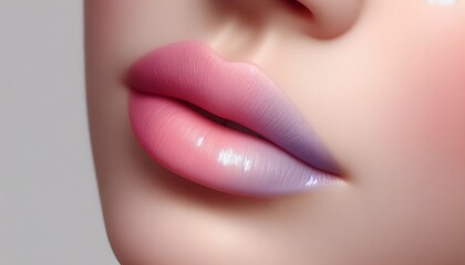  fashion concept. woman lip with pink pastel lips