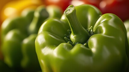 Green Bell Pepper Close-Up