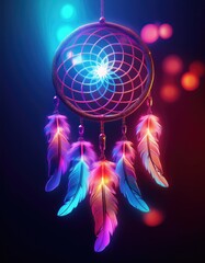 Wall Mural - Colorful Dreamcatcher