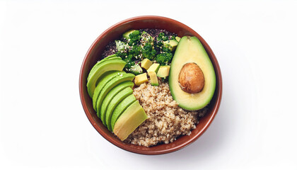 Quinoa Bowl with Avocado and Broccoli