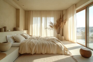 Wall Mural - Minimalist Bedroom Interior Design