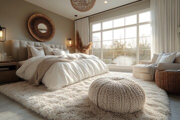 Poster - Cozy Bedroom Interior Design with Natural Elements