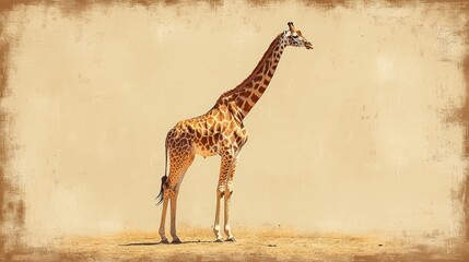 Giraffe in the Savanna