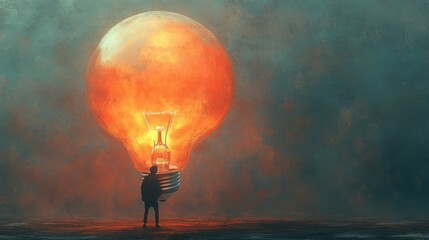 Canvas Print - Giant Light Bulb