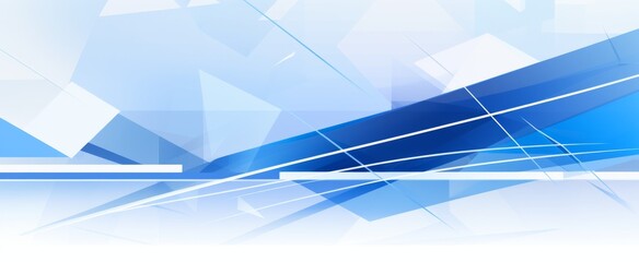 blue and white background featuring technology-inspired vector design with flat geometric shapes