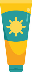 Poster - Sunscreen tube for protecting your skin from dangerous uv sun rays