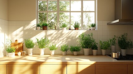 Wall Mural - Sunlight in the Kitchen