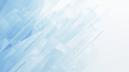 Light blue and white background featuring a simple geometric pattern with triangles