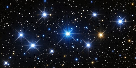 Wall Mural - a celestial tapestry of vibrant stars illuminating the vast expanse of the cosmos