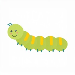 Wall Mural - caterpillar illustration isolated on white