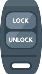 Poster - Car key fob with lock and unlock buttons, allowing for convenient vehicle access and security