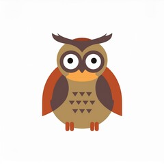 Wall Mural - owl illustration isolated on white