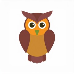 Wall Mural - owl illustration isolated on white