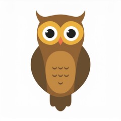 Wall Mural - owl illustration isolated on white