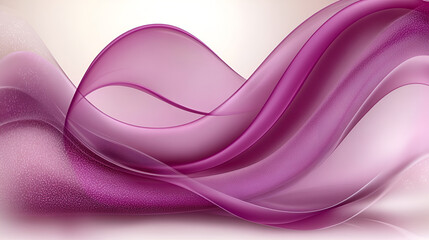 Aufkleber - Fluid abstract waves in shades of purple create a tranquil atmosphere suitable for relaxing spaces or creative projects