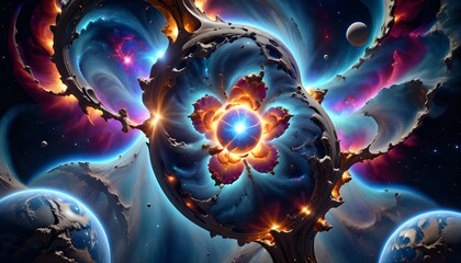 Wall Mural - An Otherworldly Cosmic Vortex