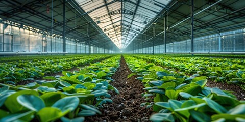 Canvas Print - plants in greenhouse