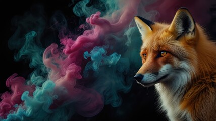 Sticker - Fox in Smoke