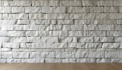 Wall Mural - weathered white brick wall texture showcasing the charm of old interiors and natural stone elements