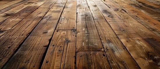 Rough And Old Wooden Floor