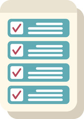 Poster - Smartphone is displaying a checklist with checked boxes, symbolizing task completion and efficient workflow organization