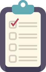 Poster - Clipboard showing check marks representing completing tasks, to do list, survey, exam, questionnaire form