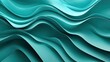 © Theeranan - Abstract 3D teal wave background with smooth, flowing motion, ideal for modern graphic design. --ar 16:9