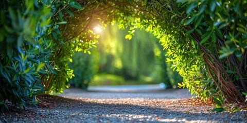 Wall Mural - green forest in summer