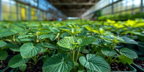 Wall Mural - plants in a greenhouse