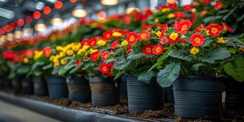 Canvas Print - pots in the garden