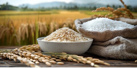 Poster - wheat in a basket