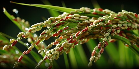 Poster - close up of grass with dew