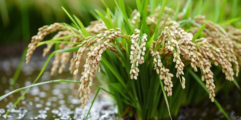 Poster - rice in the grass