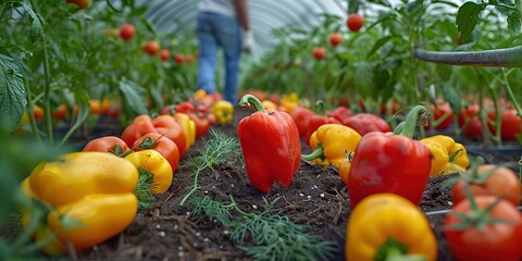 Poster - vegetables in the garden