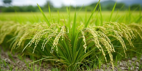 Canvas Print - green grass on the field