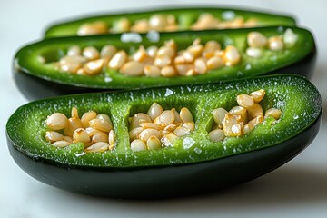 Poster - Closeup of Jalapeno Peppers