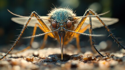 Wall Mural - Close-up of a Mosquito