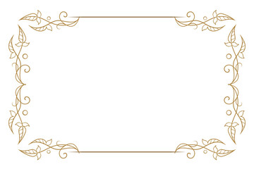 Wall Mural - Beautifully stylish floral border for a variety of design projects