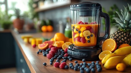 Wall Mural - Fresh Fruit Smoothie Blender