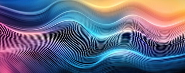 Poster - Creative AI Visualizing Data Patterns in Waves