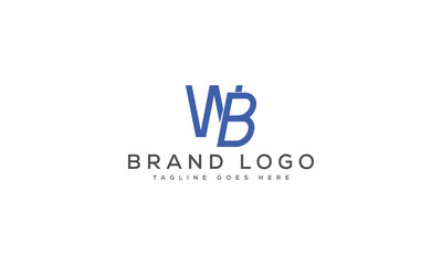 letter WB logo design vector template design for brand