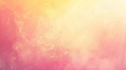 Poster - A bright pink background with a yellowish orange hue