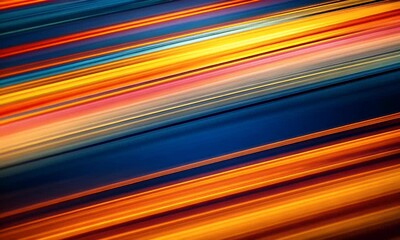 Wall Mural - abstract 4k animated background featuring bright blue, red, and yellow lines in motion, creating a v
