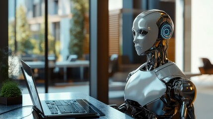 Poster - Implementation of artificial intelligence in office work.