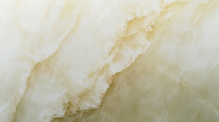 Poster - A detailed view of a translucent stone surface reveals subtle variations in color and delicate patterns, creating a serene and elegant aesthetic in light tones