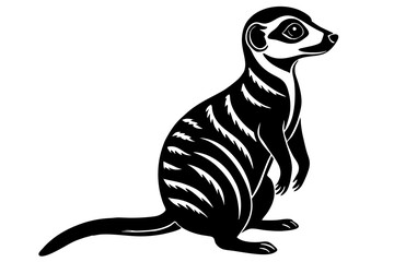 Wall Mural - meerkat silhouette, meerkat icon vector
